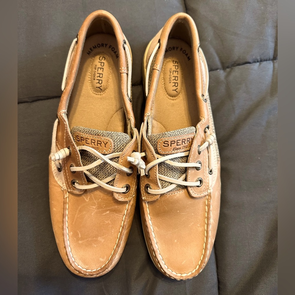 Sperry Top-Sider Linen Oat Boat Shoes Womens Size 10 M STS97405